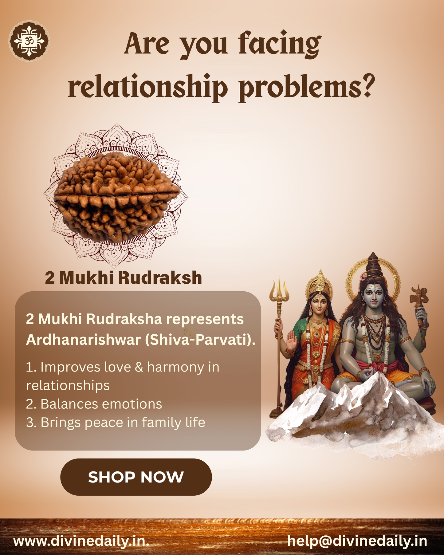 02 Mukhi Lab Tested Rudraksha