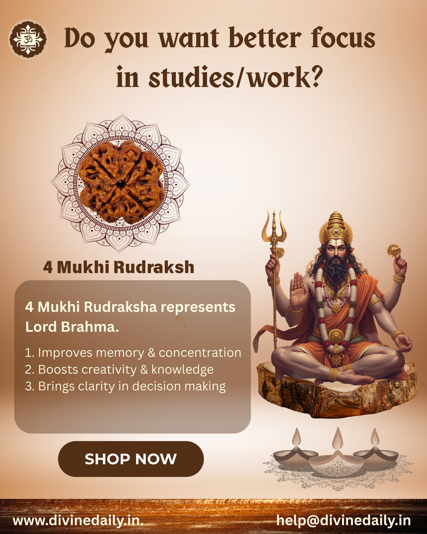 04 Mukhi Lab Tested Rudraksha