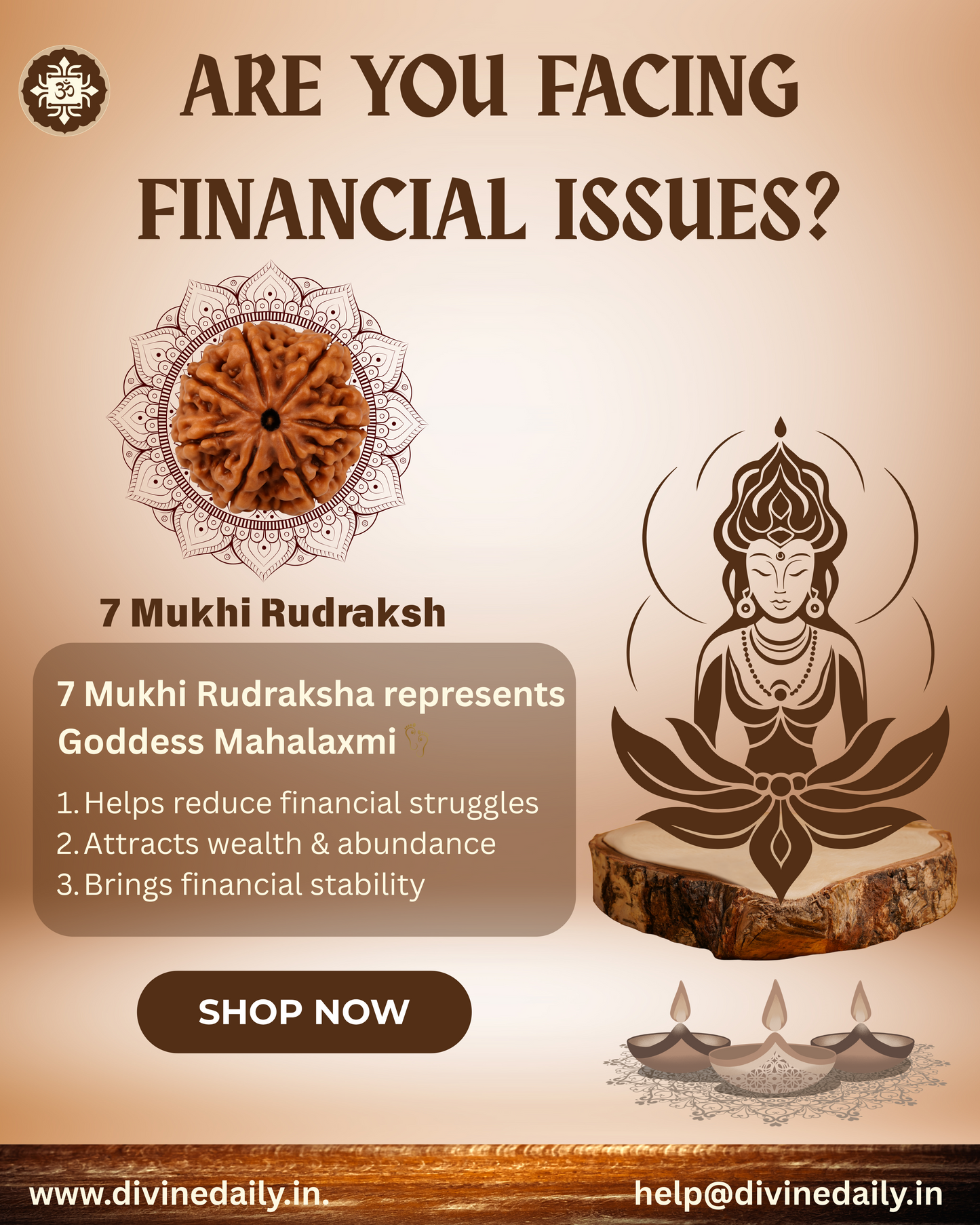07 Mukhi Lab Tested Rudraksha